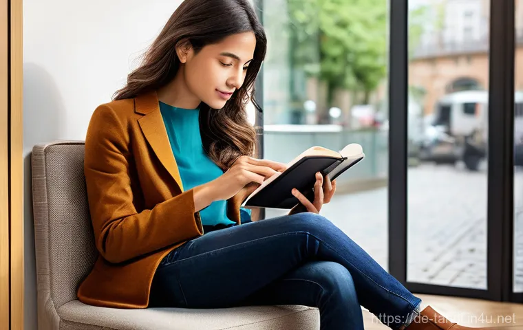 통번역사 일상 업무 - **Deep Concentration During the Translation Process**
    The same woman from the first prompt is no...