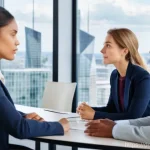 통번역사 업무 사례 - **Prompt:** A diverse group of five professionals, including men and women of various ages and ethni...