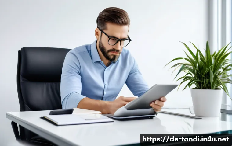 통번역사 통역 스킬 향상 팁 - A focused professional interpreter sitting at a modern conference table in a well-lit, sleek office ...